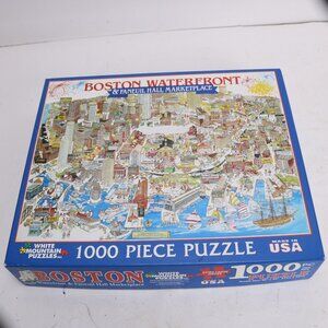 White Mountain 1,000 Piece Puzzle * "Boston Waterfront" * 24 x 30 * 1 Piece Miss